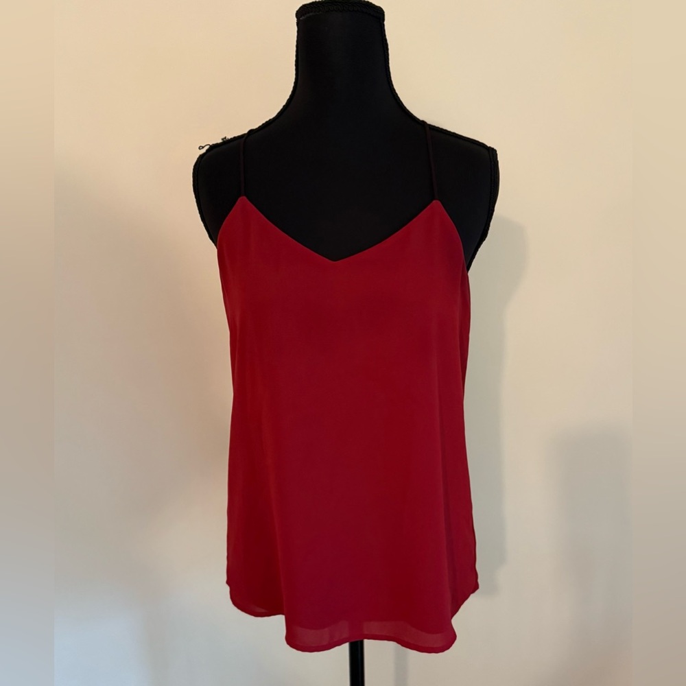 Express Reversible Red and Purple Camisole Top